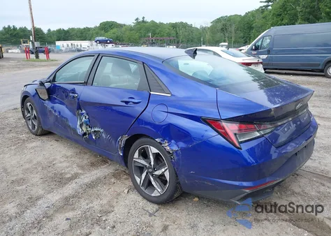 2022 Hyundai Elantra Hybrid Limited из США, поврежденный, VIN KMHLN4AJ7NU014714